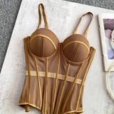 GETADME Floral Lace Lady Bustier Elegant Shaping Sexy Lace Women Corset Girls Slim Evening Wear Crops Lady Short Sweet Body Shaper Top