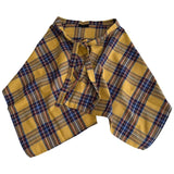 GETADME Unisex Layered A Line Wrap Skirt Hiphop Street Dance Checkered Hip Scarf Tie Up Asymmetrical Overskirt Shirt Extender