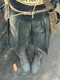 Getadme-Women 2000s Harajuku Fashion Jean Midi Skirt Denim Midi Pleated A-line Skirts Dark Academia Y2k Preppy Japanese Grunge Gyaru New