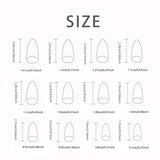 GETADME 24 PCs Valentine's Day Long Almond Shape Novelty Pearl Bow Love Nail with 1 File and 1 Jelly Glue