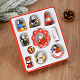 GETADME Wooden Train Pendants Christmas Tree Mini Hanging Doll Ornaments Decoration for Home 2025 Navidad Noel Xmas New Year 2025 Gifts