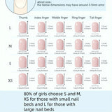 GETADME 10pcs Short Oval Shaped Press-On Nails - Color Block Stripes & Star Designs Glossy Mix-and-Match False Nails for Women and Girls