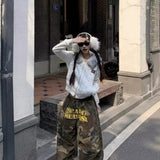 GETADME Trendy Comfortable Lazy Simple Quality Harajuku Style Straight Leg Jeans Cotton Material All-Match High Street Basic Model