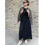 GETADME Dresses Summer Women's 2025 New Chic Slim Simple Elegant Holiday Dress Street Women's Comfortable Youth Dress