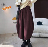 GETADME 2026 Autumn Casual Harem Pants Women Cotton High Waisted Trousers Retro Loose Bloomers Women's Oversize Pants Baggy Sweatpants