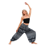 GETADME Boho Yoga Pants Women Hippie Harem Printed Dyeing High Waisted Wear Pantalone De Mujer Cintura Alta Calca Feminina Beach