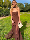 GETADME Trendix Lace Patchwork Tube Top Dress Women 2025 Summer Fashion High Waist Off Shoulder Maxi Dress Vacation Elegant Party Dress