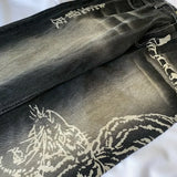 GETADME Streetwear New Fashion Oversized Print Baggy Jeans Women Y2K Harajuku Hip Hop Vintage Gothic High Waist Wide Leg Pants Trousers