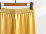 GETADME Vest Set Gold Botton OL Style 2025 New V Neck Set 2 Pieces Sweater Set For Summer Baggy Wide Leg Long Pants