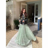 GETADME Elegant Pleated Skirt for Women with Elastic Waist Slim Fit A-Line Long Design Spring 2026 Fashion Trend