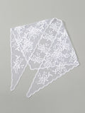 Foulard en dentelle GETADME Fashion Ins pour femmes, bandeau triangulaire rétro, foulard triangulaire vintage, accessoire de coiffure élégant pour filles