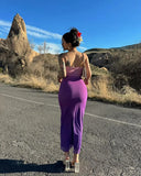 GETADME Women Tie Dye Gradient Sleeveless Backless Strapless Dress Summer Sexy Slim Bodycon Dresses Fashion Beach Chest Wrapping Clothes