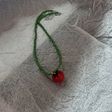 GETADME Boho Kpop Colorful Sugar Star Tassel Pendant Choker Necklace for Women Sweet Love Heart Chain Aesthetic Y2K Jewelry Accessories