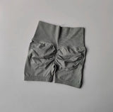 GETADME 여성용 하이웨이스트 스포츠 반바지 피치 힙 리프팅 허리 조임 슬리밍 러닝 트레이닝 피트니스 의류