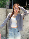 GETADME Women's Long Sleeve 2025 Cardigan O Neck Button Down Knit Lady Spring Autumn Knitted Single-breasted Cardigan Sweaters