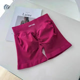 GETADME DFYNE 여름 신상품 하이바운스 고품질 피트니스 반바지 레깅스 셰이프 여성용 요가 바지 사이클링 바지 필라테스 피트니스 바지