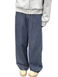 GETADME Vintage Blue Striped Jeans Women Y2k Hip Hop Grunge Straight Denim Trousers Punk High Waist Streetwear Wide Leg Jeans