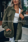 GETADME Hot Selling New Women's Fashion Long Sleeved Single Breasted Cardigan Woolen Sweater Woolen Jacket