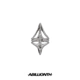 GETADME 펑크 메탈 네일 커버 본 링 고딕 록 머시너리 매니큐어 핑거팁 링 다층 핑거링 코스프레 주얼리 세트 선물