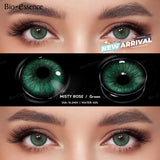 GETADME Bio-essência novas lentes de contato coloridas exclusivas para olhos lente de olho verde moda lentes azuis de contato cosplay lente multicolorida