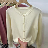 GETADME Autumn Winter Long Sleeve Sweaters Women Cardigans O-Neck Knitted Women Sweater Women Tops Knitwear Clothing Fashion JJ01