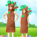 GETADME Christmas Tree Halloween Costumes Kids Adults Cosplay Jumpsuit Preschool Performance TV Shows Video Program Dress Up Clothes