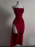GETADME 2025 explosive new dress summer high sensibility halter strap Spice Girl bag hip dress
