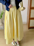 GETADME Elastic waist slim pants skirt summer and autumn leisure loose long skirt women's clothing