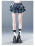 GETADME New Fashion Women Hot Girl Sweet Kawaii Bow Vintage Y2k Clothes American Streetwear Sexy Summer A-line Gothic Mini Denim Skirts
