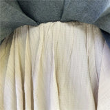 GETADME 레트로 스플라이스 데님 플리츠 스커트 여성 여름 신상 기질 핫걸 패셔너블 하이웨이스트 A라인 스커트