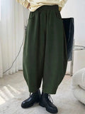 GETADME 2026 Autumn Casual Harem Pants Women Cotton High Waisted Trousers Retro Loose Bloomers Women's Oversize Pants Baggy Sweatpants