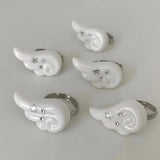 GETADME Subculture Cute Angel Wing Ring INS Star Opening Adjustable Rings Unisex Punk Gothic Jewelry Accessories Gift