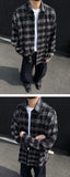 GETADME Starry Shirt men fashion 2025 New long sleeve shirts grid loose  Stage performance costumes high quality Star shirt
