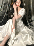 Getadme Elegant Evening Party Dress Women 2024 Spring Summer Prom Robe Vestidos Korean A-line Princess Romantic Graduation Dresses New