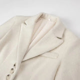 GETADME 2025 Women Winter Blazer Coat Turn Down Collar Warm Coat Turn Down Collar Fashion Design Blazer Feminino Tops Clothes