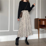 GETADME Vintage Floral Print A-line Pleated Long Skirts Summer Women 2026 Korean Skirt Streetwear Drawstring Elastic Waist Midi Skirt