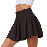 GETADME Women's Stretch Yoga Pants Printed Athletic Shorts Lightweight High Waisted Skirt With Pockets Women Skirts 2025 Elegant