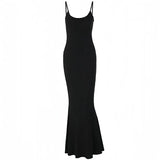 GETADME Satin Slip Sleeveless Backless Maxi Dress Women Y2K Summer Bodycon Elegant Sexy Outfits Ladies Birthday Party Club Sundress