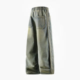 GETADME Man Pants Jeans Baggy Jeans Loose Fit Straight Leg High Street Casual Trousers For Men Spring Autumn Trendy Wide Leg