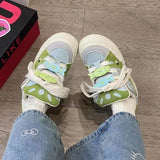 GETADME Women's Casual Shoes 2025 Spring New Fashion Cross Tied Height Increase Platform Sneakers Breathable  Comfortable Non Slip Flats