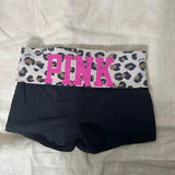 Getadme  Y2K Women's Leopard Print Patchwork Shorts Casual Drawstring Elastic Waist Stretchy Summer Pants