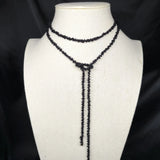 GETADME 새로운 프랑스 스타일 니치 바로크 진주 그린 사암 목걸이 인스 롱넥 쥬얼리 도매 여성 선물용