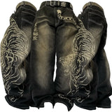 GETADME Streetwear New Fashion Oversized Print Baggy Jeans Women Y2K Harajuku Hip Hop Vintage Gothic High Waist Wide Leg Pants Trousers