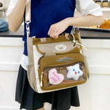 GETADME Fashionable Versatile Shoulder Bag Cute College-style Tia Bag Trendy Dopamine Crossbody Bag