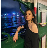 GETADME 캐주얼 루즈핏 오프숄더 티셔츠 편안하고 가벼운 반팔 투웨이 웨어 스타 스타일 원로우 칼라 크로스바디