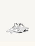 GETADME Pointed Toe Women's Slippers 2025 Summer Fashion Shallow Mouth Women's Mules Comfortable Wear Outside Ladies One Word Drag