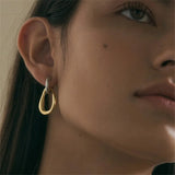 GETADME Geometric Contrast Color Splicing Earrings Simple Irregular Alloy Drop Earring For Women Fashion Jewelry Women’s Gift Accessorie
