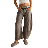 GETADME 하이 스트레치 미드 라이즈 청바지 패션 와이드 레그 셰이프 여성 캐주얼 배기 미드 웨이스트 데님 청바지