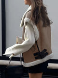 Getadme 2 Women  Autumn New Fashion Fur In One Waistcoat Vintage Sleeveless Female Vest Coat Chic Tops