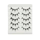 GETADME Anime-Inspired False Eyelashes, 5 Pairs Cartoon Eye Faux Lashes, Dramatic Look Demon Style, Volumizing & Lengthening